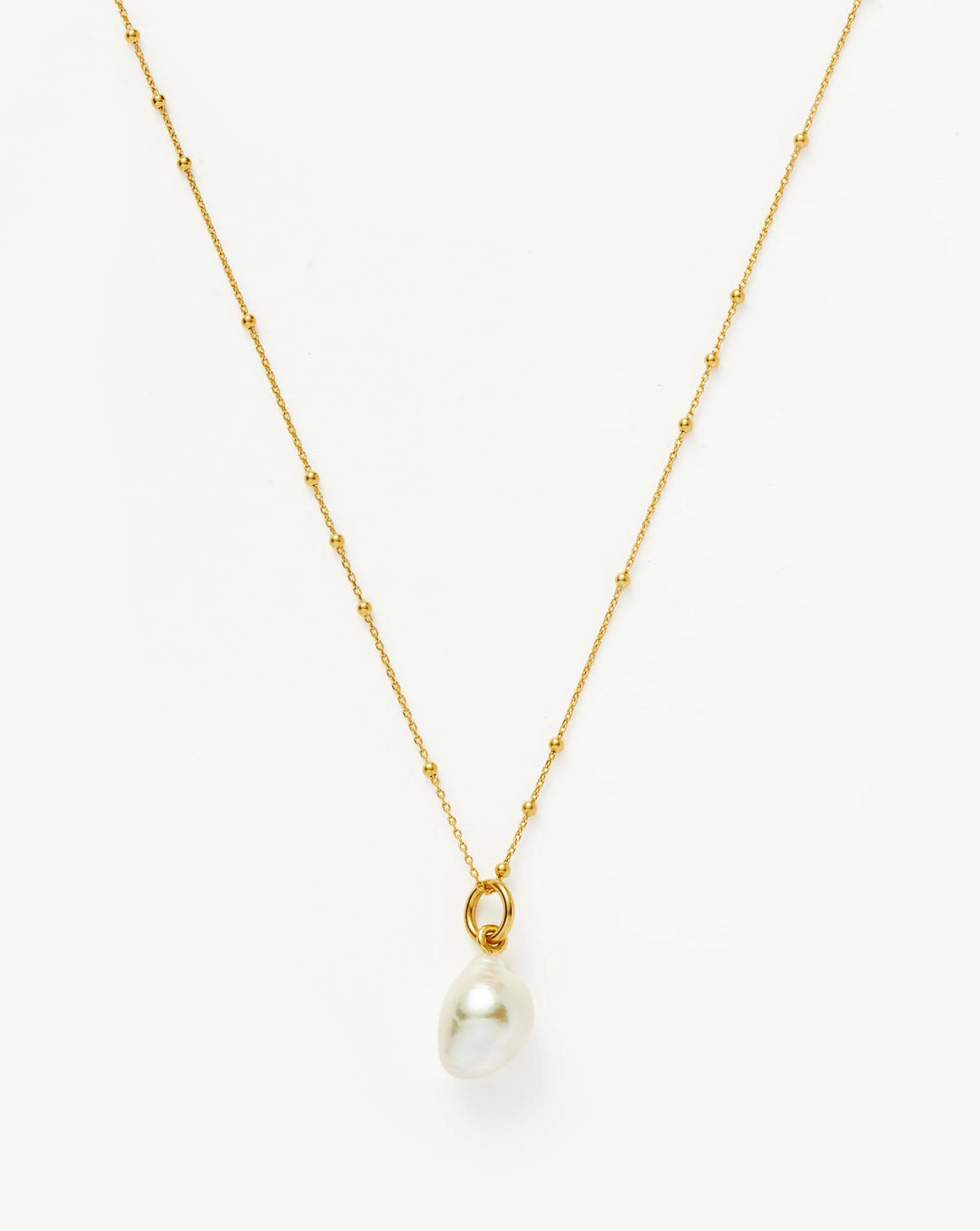 Baroque Pearl Chain Necklace