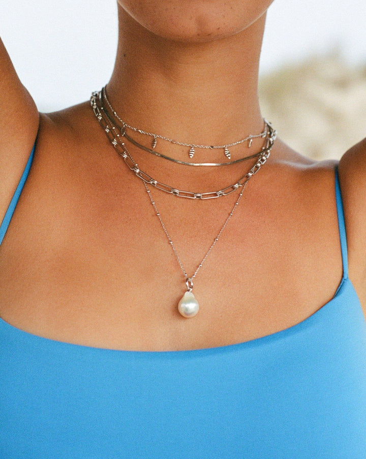 Baroque Pearl Chain Necklace